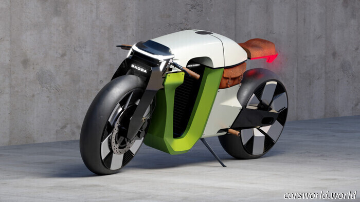 This Wild Electric Cafe Racer Revives an 1899 Skoda Motorcycle | Carscoops